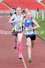 Girls under-13s 1500 metres, North Eastern Champs, Gateshead Stadium. Photo: David T. Hewitson/Sports for All Pics